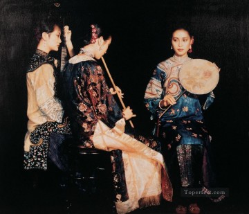 荀陽韻 中国のチェン・イーフェイの女の子 Oil Paintings